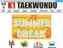 Tablet Screenshot of k1taekwondo.com